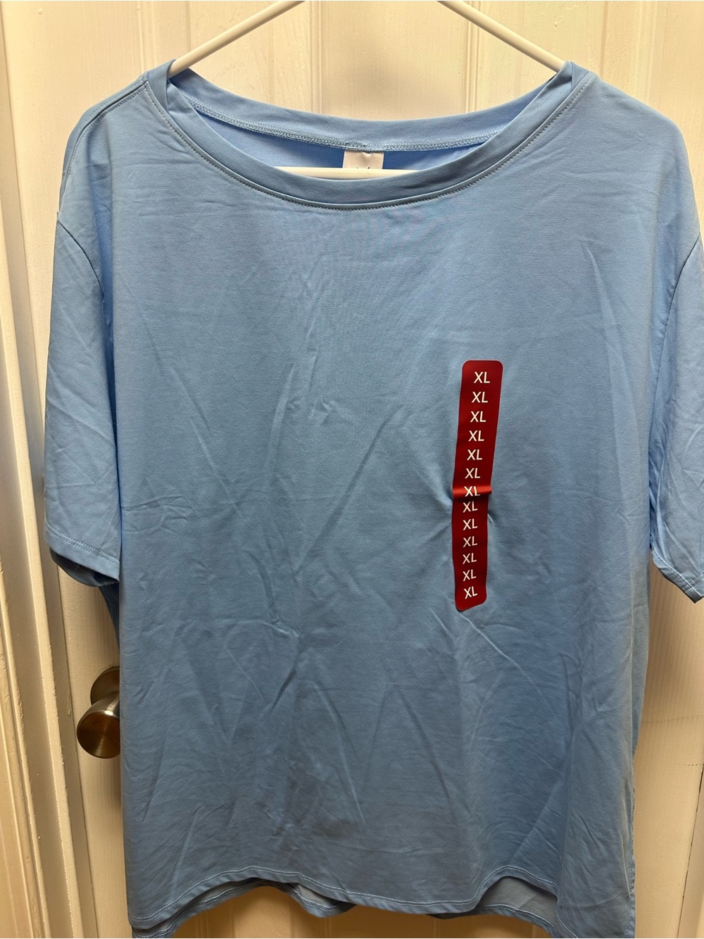 Light Blue Short-Sleeve Crew Tee - Casual Essential